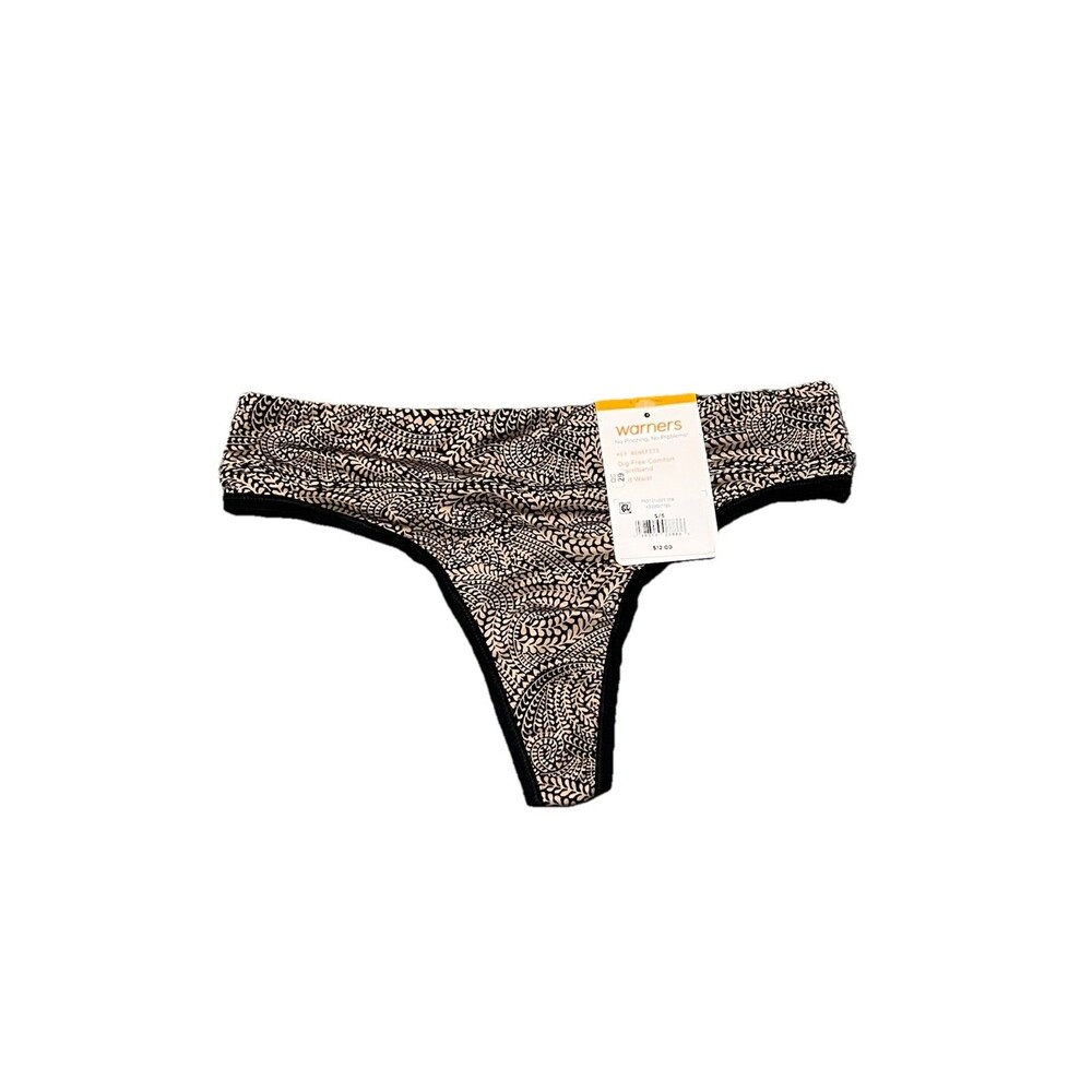 Warner's Women's No Pinching No Problems Thong Panty - Small